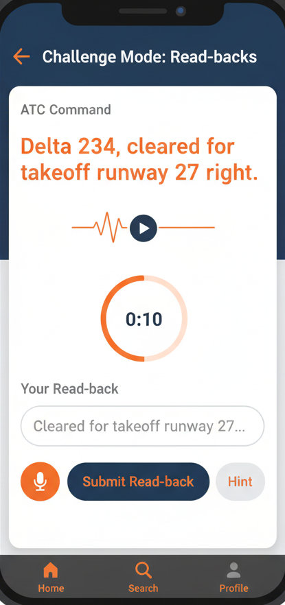 FlightCom screen 2